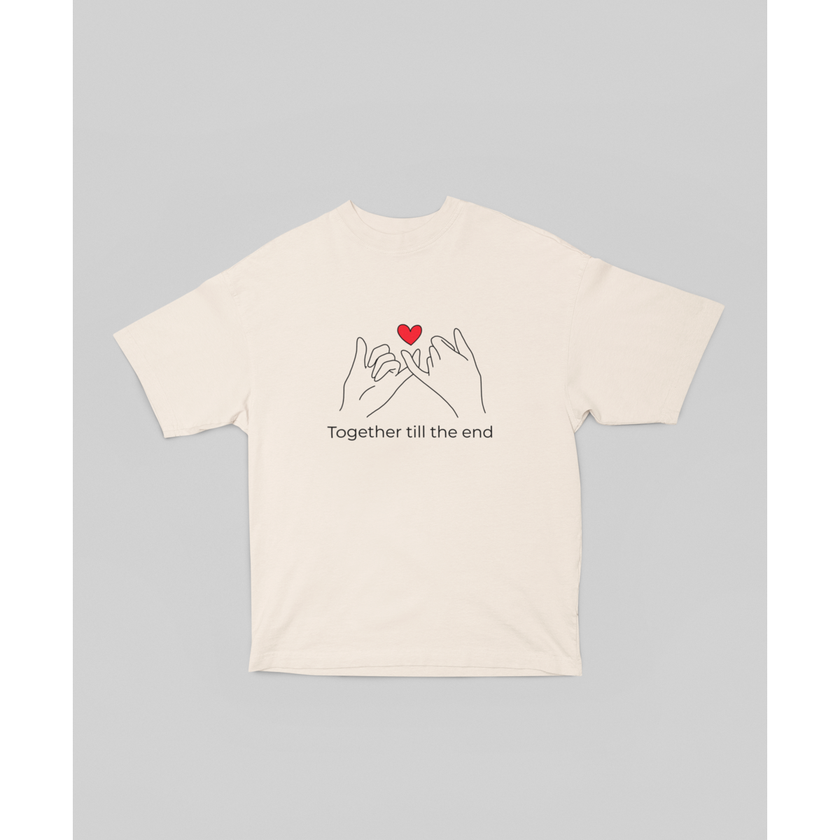 Oversized T-shirt Samen tot het einde