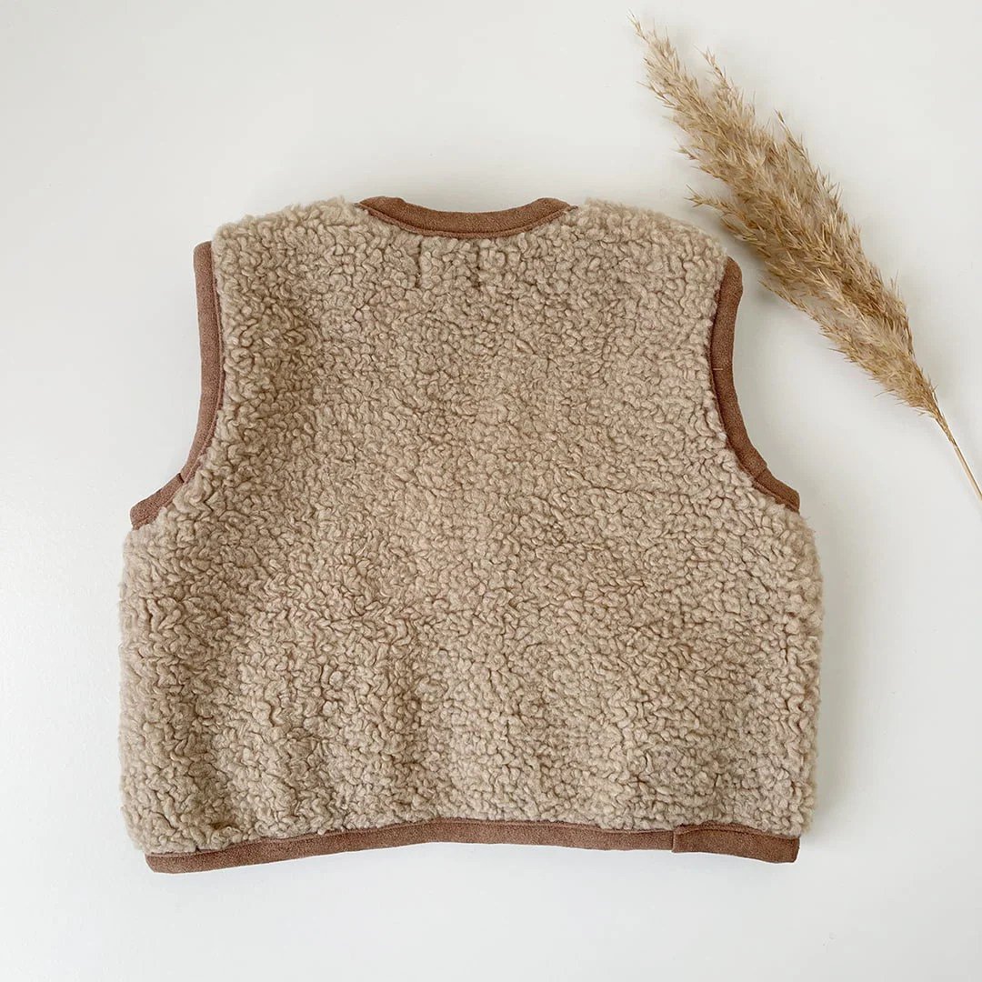 Teddy Gilet Beige