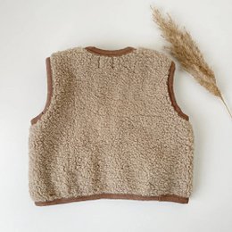 Teddy Gilet Beige