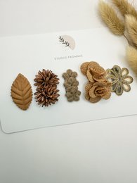 Set of anti -slip hair clips autumn 2