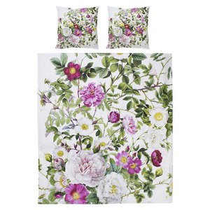 Bio-Bettwäsche-Set – Rose Flower Garden Doppelbettbezug 200 x 220 Queen-Size