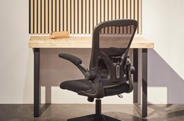 NATURAL NORDISH OAK STUDY TABLE / BLACK. OK1183 (8444)