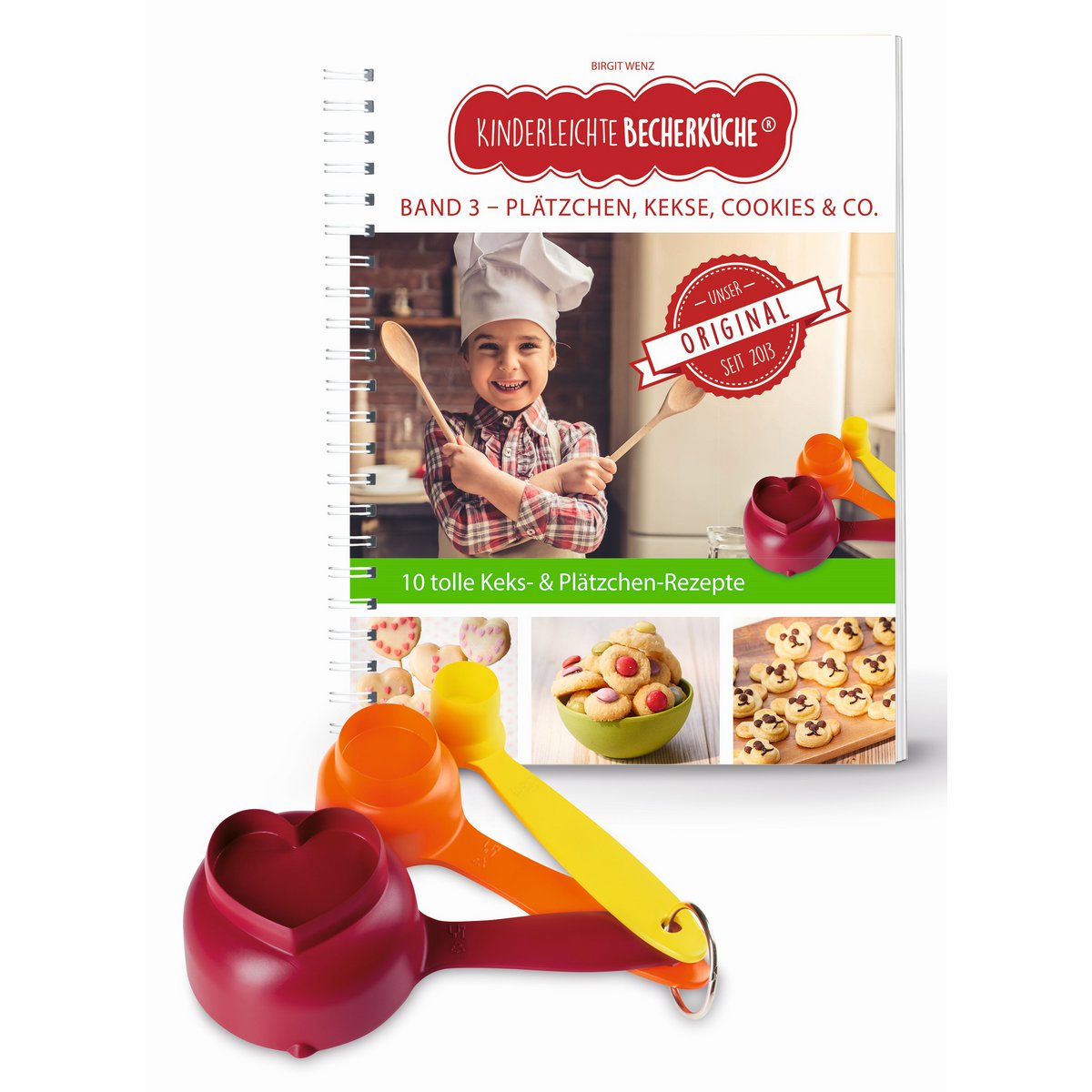 Foolproof mug kitchen - biscuits, biscuits, cookies & Co. (volume 3), incl. 3-delige maatbekerset met uitstekers