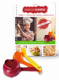 Cuisine mug infaillible - biscuits, biscuits, cookies & Co. (volume 3), incl. Ensemble de tasses à mesurer 3 pièces avec emporte-pièces