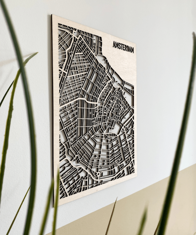 Amsterdam træ bykort
