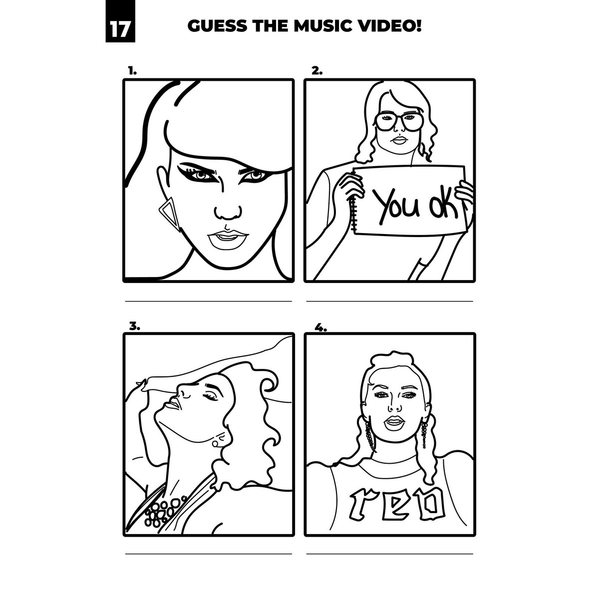 Taylor Swiftie Cahier d'activités A4