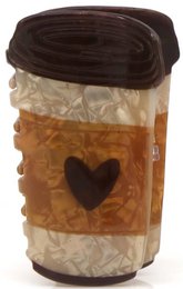 S-G7.1 H1126-011-4 Hair Claw 8cm Coffee