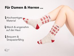 A few 80% wool socks Norway flag and star design