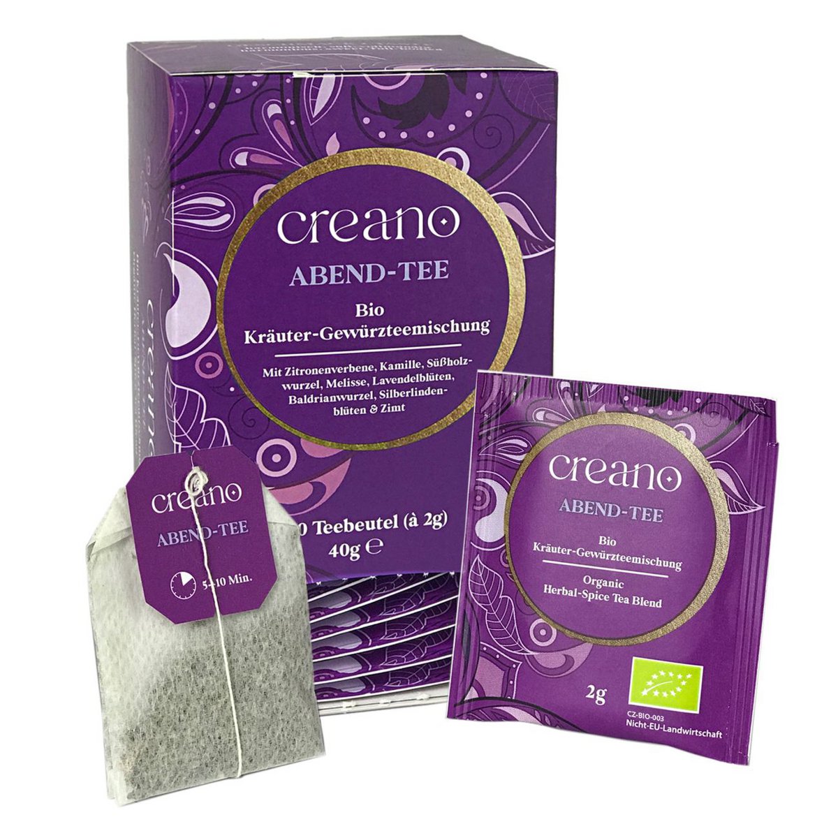 Creano Bio-Teebeutel Abend-Tee 20er Pack