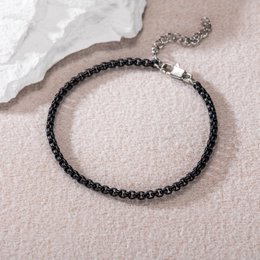 Black Stainless Steel Chain anklet