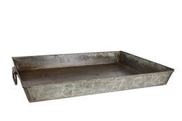 3R Tablett Rayan antikes Zink recyceltes Metall 56x42x6cm