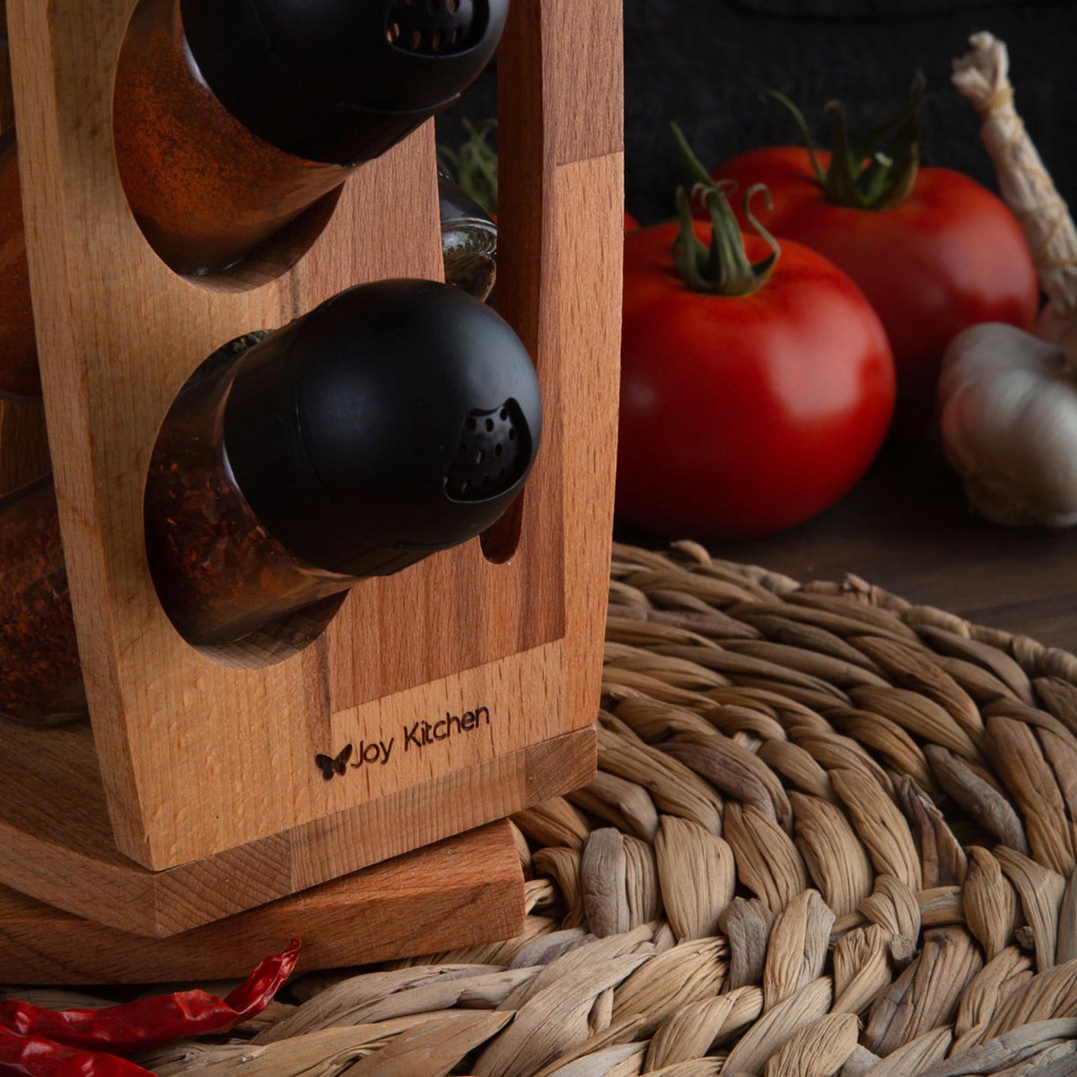 Joy Kitchen Rotierendes Gewürzregal - 3er-Set