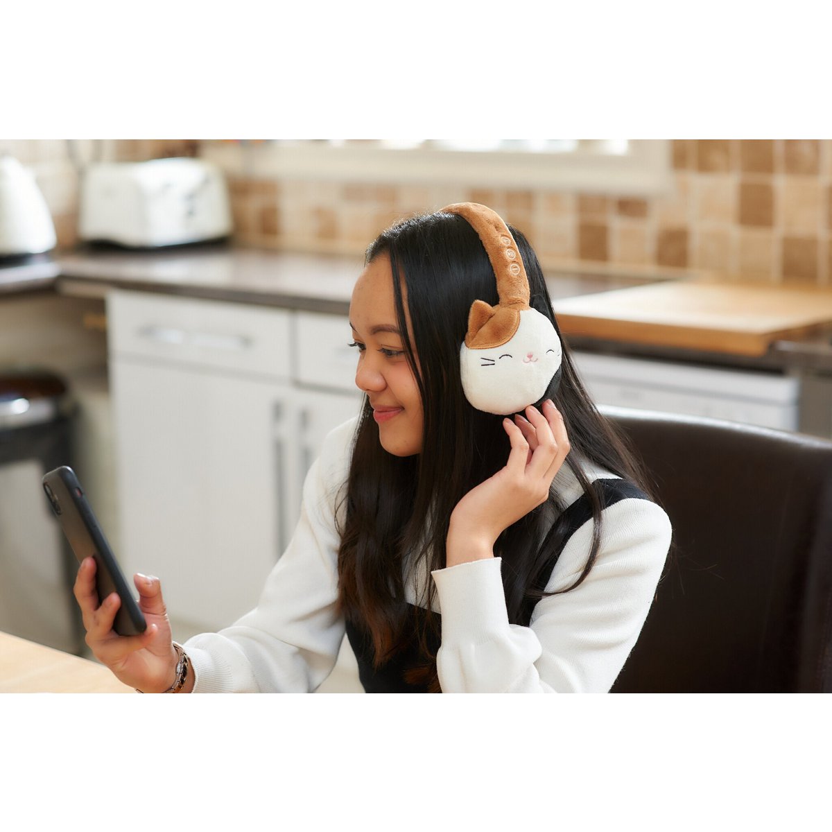 Squishmallows - Cam the cat - bluetooth hovedtelefoner