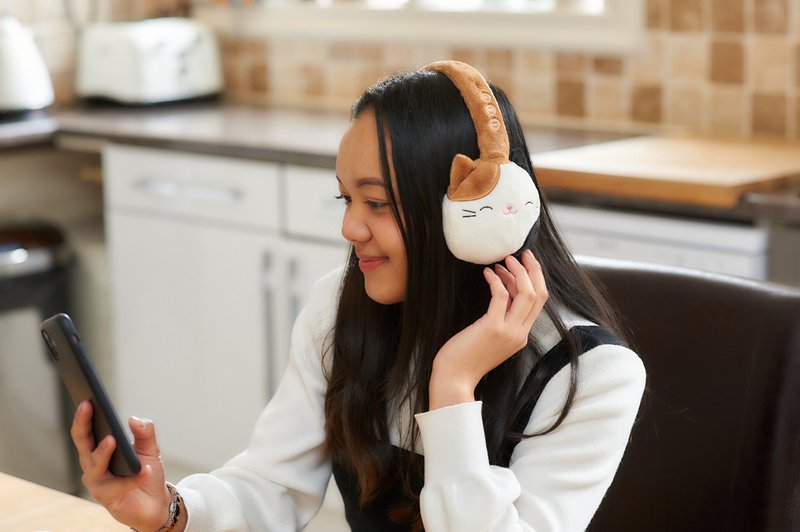 Squishmallows - Cam the cat - bluetooth hovedtelefoner