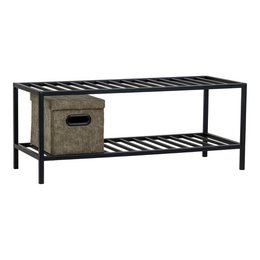 Vita Shoe Rack - black, steel, 79x34x32cm