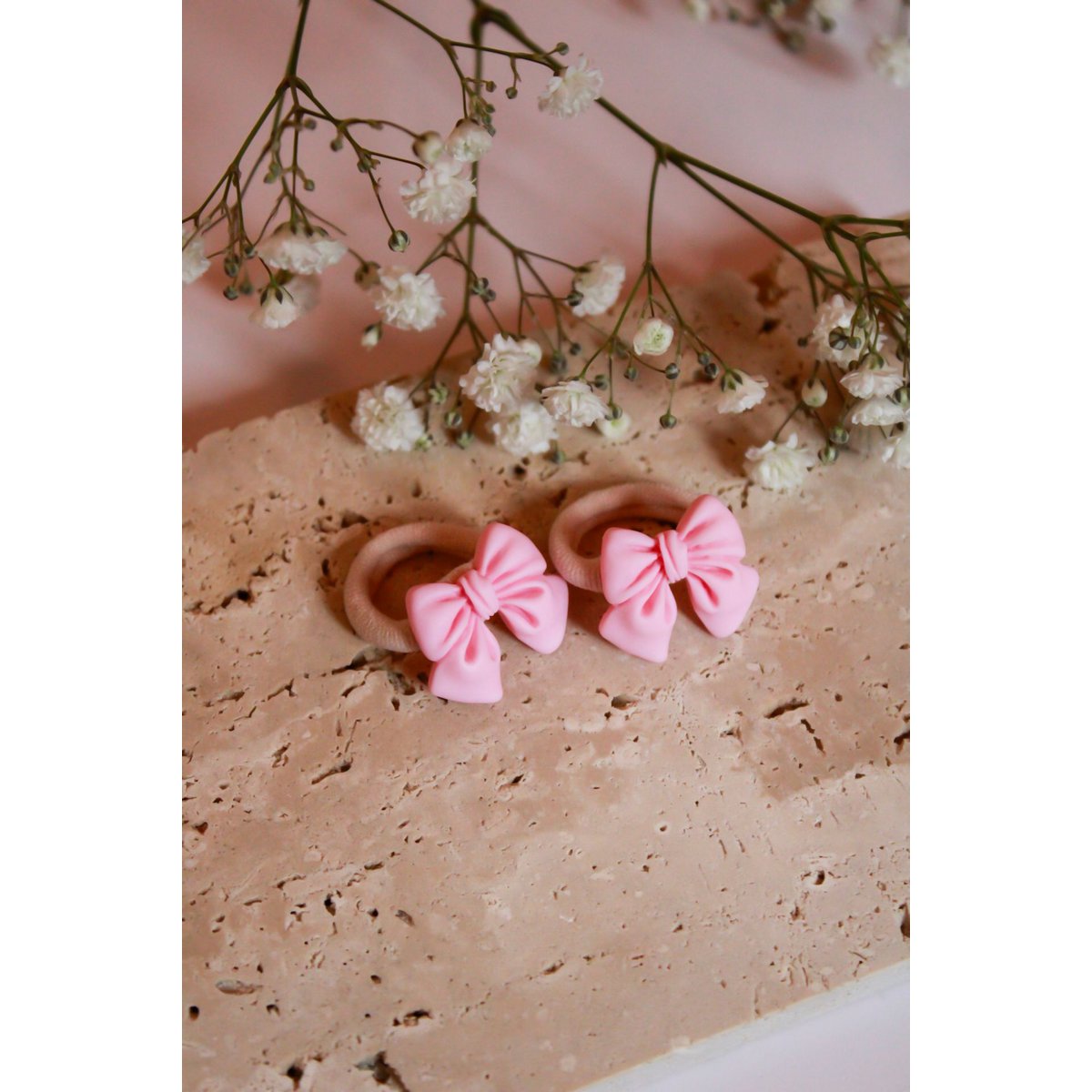Gummibänder | 🌷 Fleur – Hellrosa Schleifen
