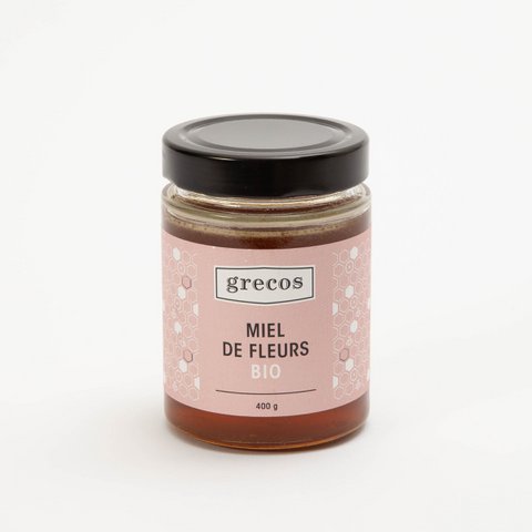 BIO BLOEMENHONING - GLAZEN POT 400G