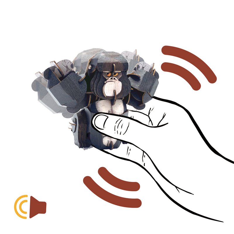 Mieredu - 3D Puzzel Build And Sound - Gorilla