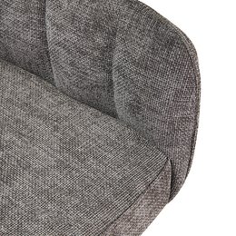 Ciara armchair [set of 2] [linen fabric] [360-degree swivel base]