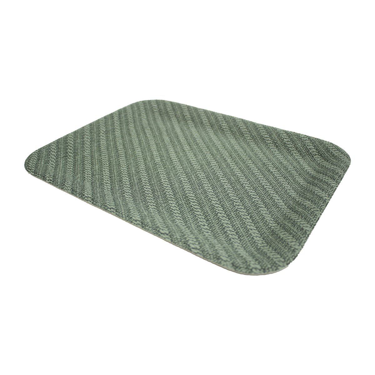 Plateau plat petit plateau de service enduit de tresse verte