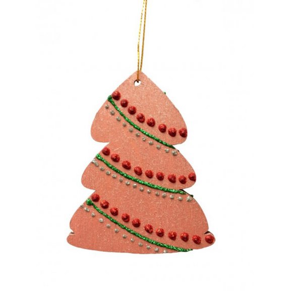 Ein mit Marsala bemalter Weihnachtsbaum