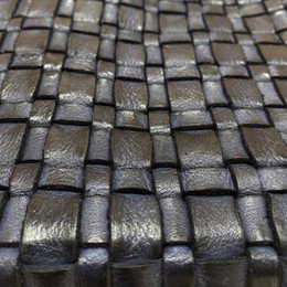 Gewassen donkerblauwe leren tas met kort en lang hengsel | Stijlvolle schoudertas