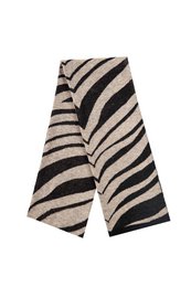 Châle de tigre noir-beige