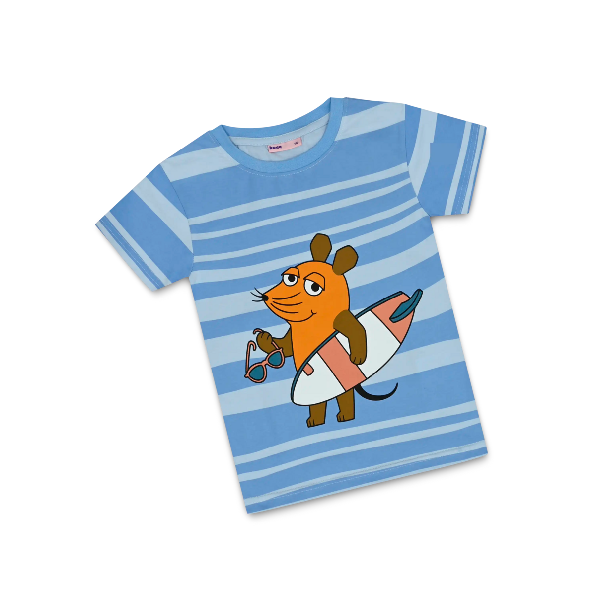 koaa – Die Maus "Surfer" – T-shirt blå