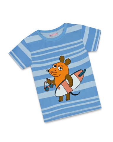 koaa – Die Maus "Surfer" – T-shirt blauw