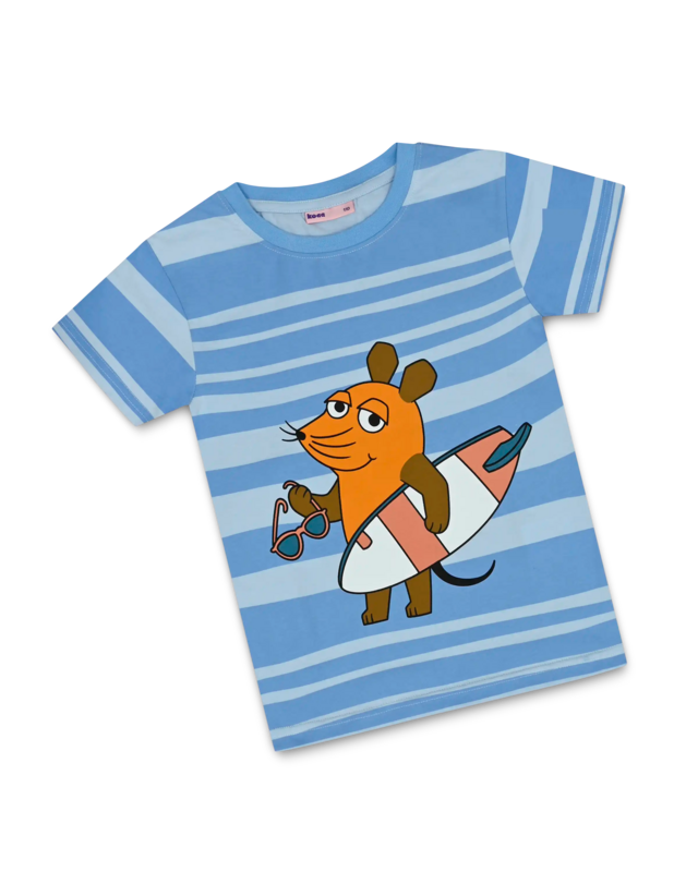 koaa – Die Maus "Surfer" – T-shirt blå