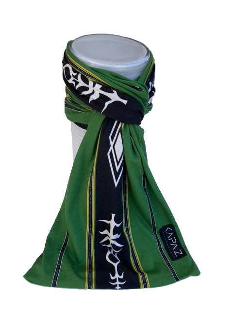 Foulard KAPAZ - Vert Tenun