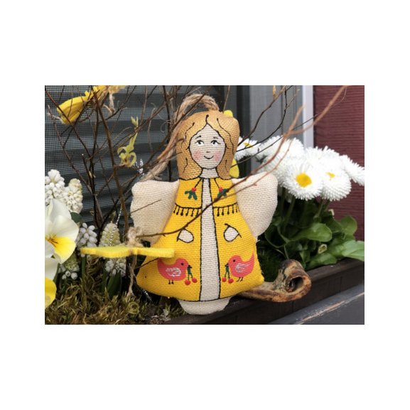 Angel with birds