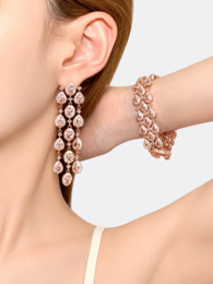 Errötendes Diamant-Couture-Schmuckset
