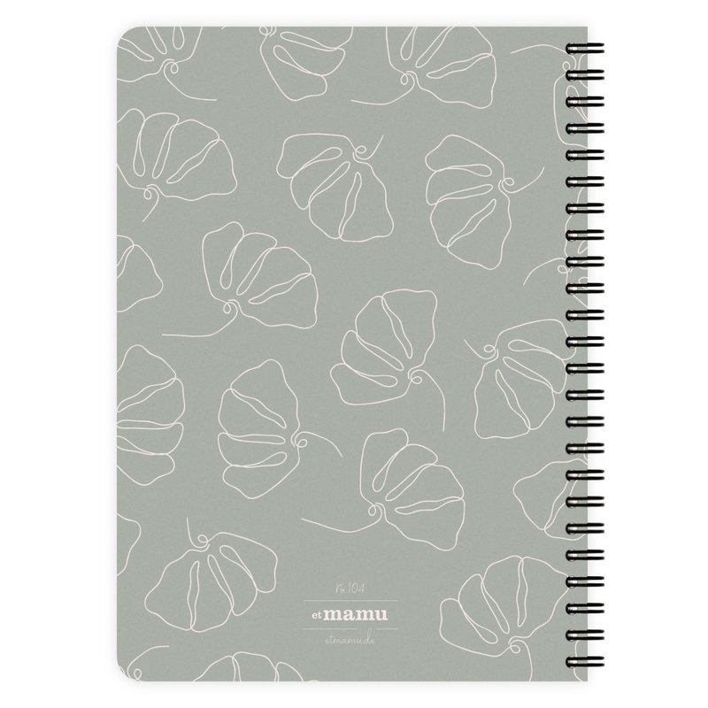 Notizblock Line Flowers A5