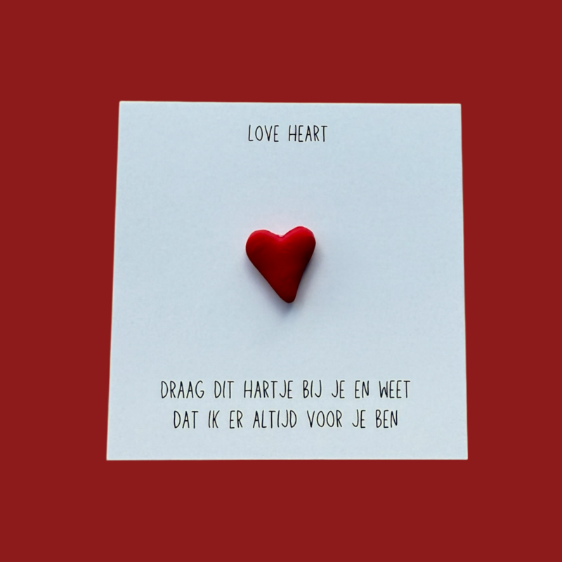 Corazón divertido de la tarjeta de regalo