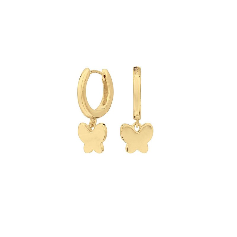 Pendientes Mariposa Bañado en Oro