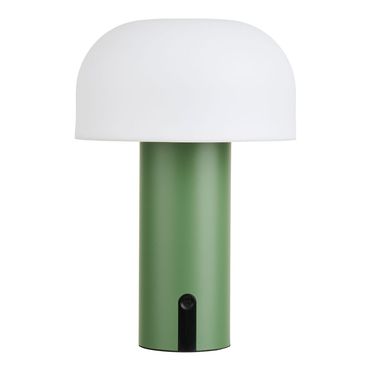 Soham LED Lamp, rechargeable, white/green