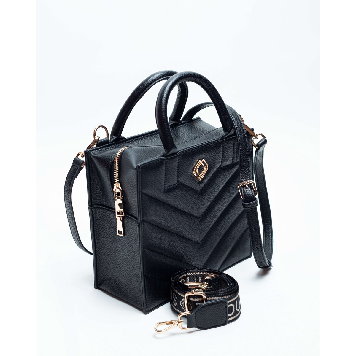 Boxbag Icon Corn Leather Black