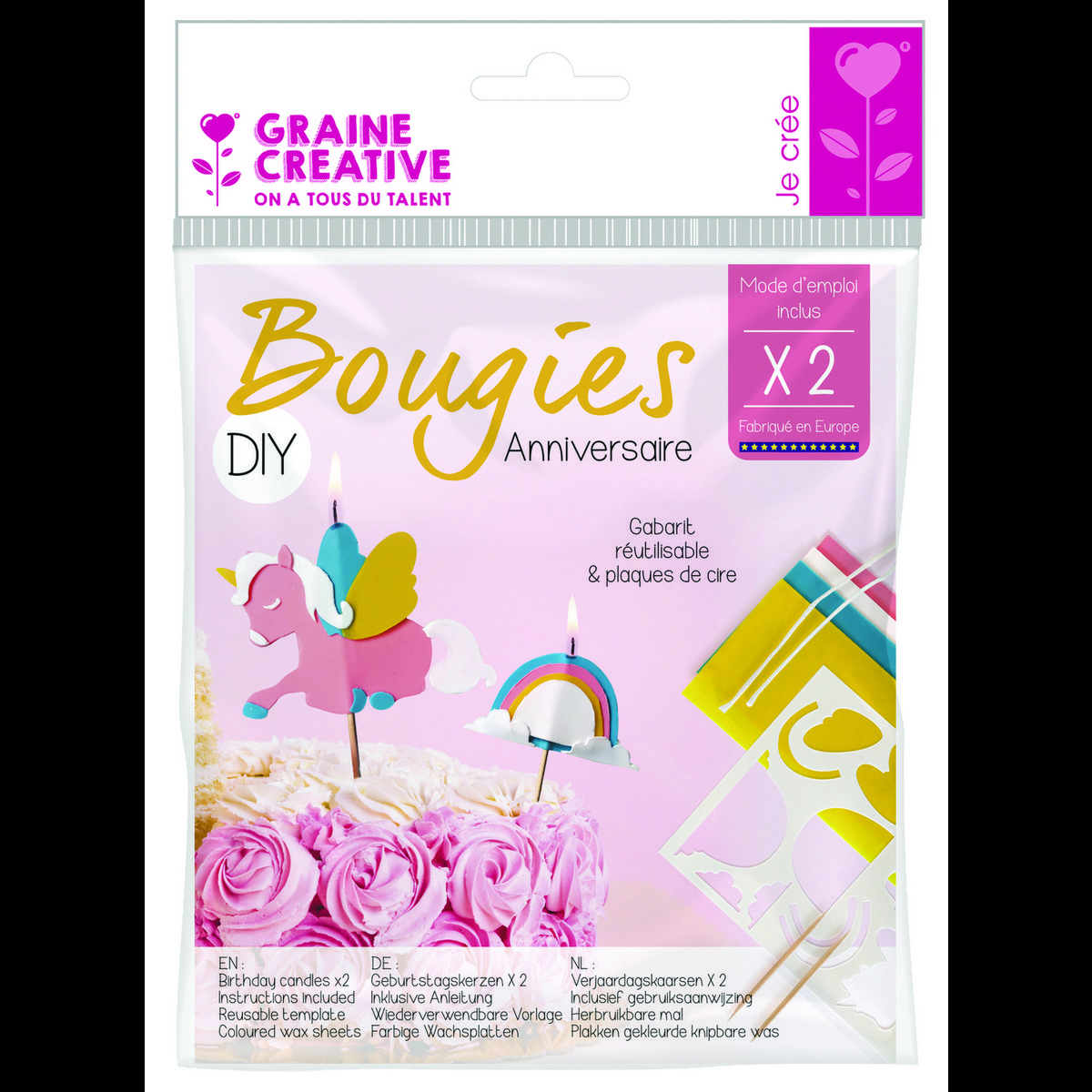 DIY UNICORN BIRTHDAY CANDLES KIT