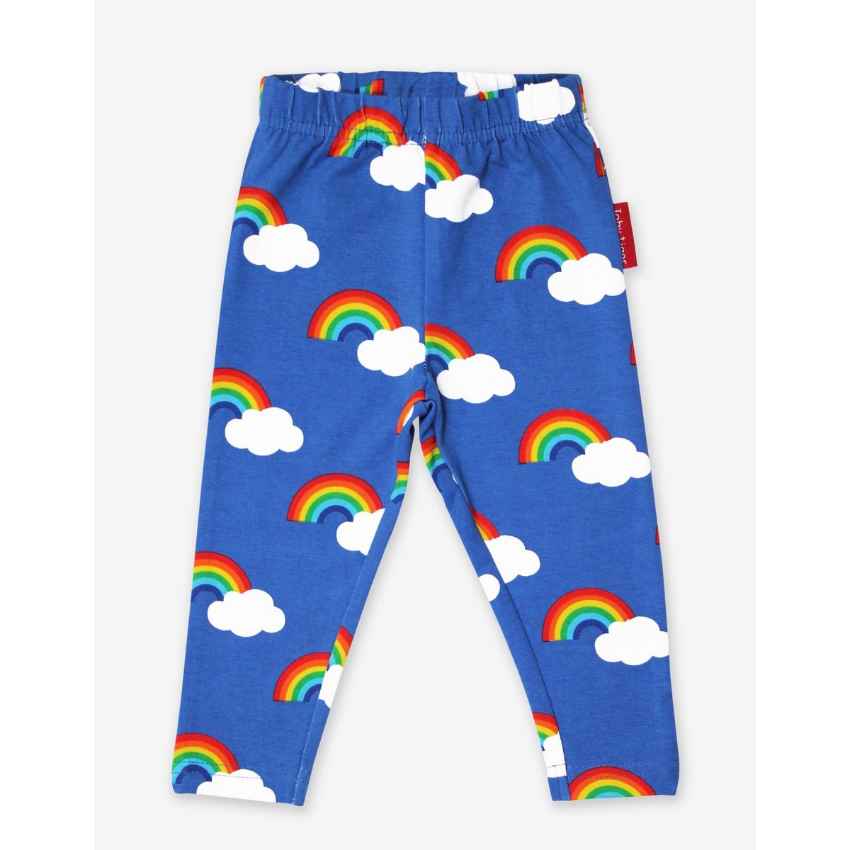 Organic cotton children leggings with rainbow printing