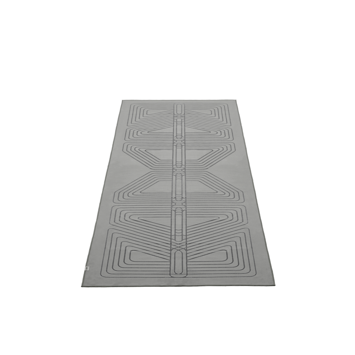 Gecko Warrior Yoga Towel - Moon Grey