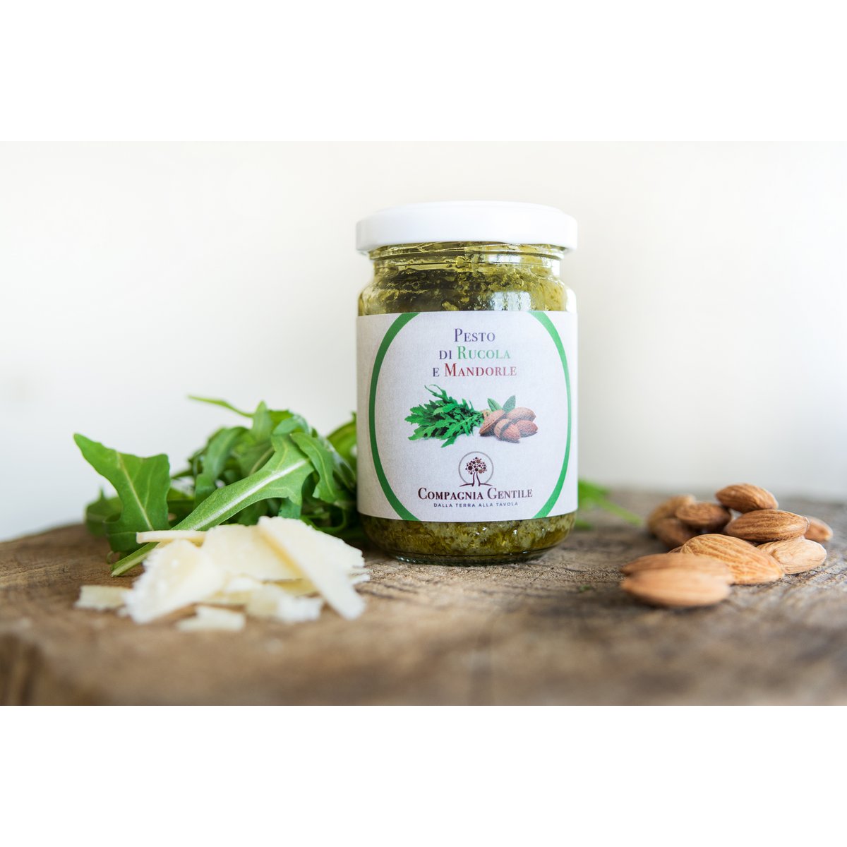Rocket Pesto and Almonds