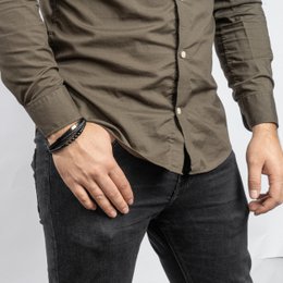 Bracciale in pelle "Perla"