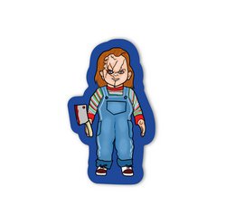 scary doll halloween sticker