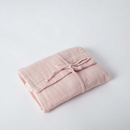 Cambiador de pañales de muselina orgánica OrganicEra, rosa