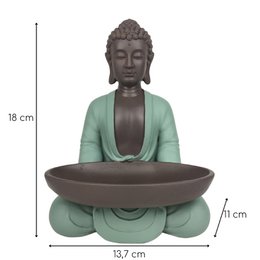 Estatua de Bodhi con plato