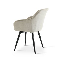 Sienna fauteuil [set van 2] [linnenstof] [360 graden draaibare voet]