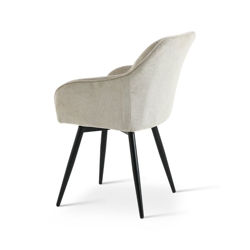 Sienna fauteuil [set van 2] [linnenstof] [360 graden draaibare voet]