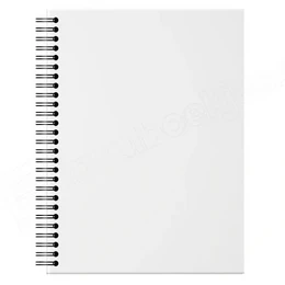  White spiral-bound scrapbook or notebook, 30x21 cm (A4) size, suitable for arts and crafts, journaling, and organizing photos and memories.