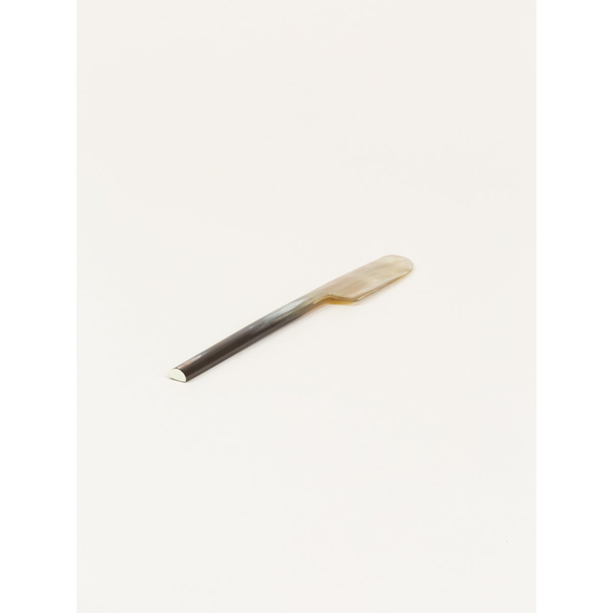 Set di 6 coltelli da burro "Baguette" in corno nero marmorizzato